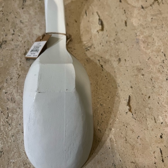 Mud Pie Home White Wood General Market Store Style Scoop Decorative Piece - Picture 2 of 4